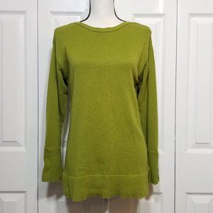 J.Jill green sweater Cotton Blend (6-159)